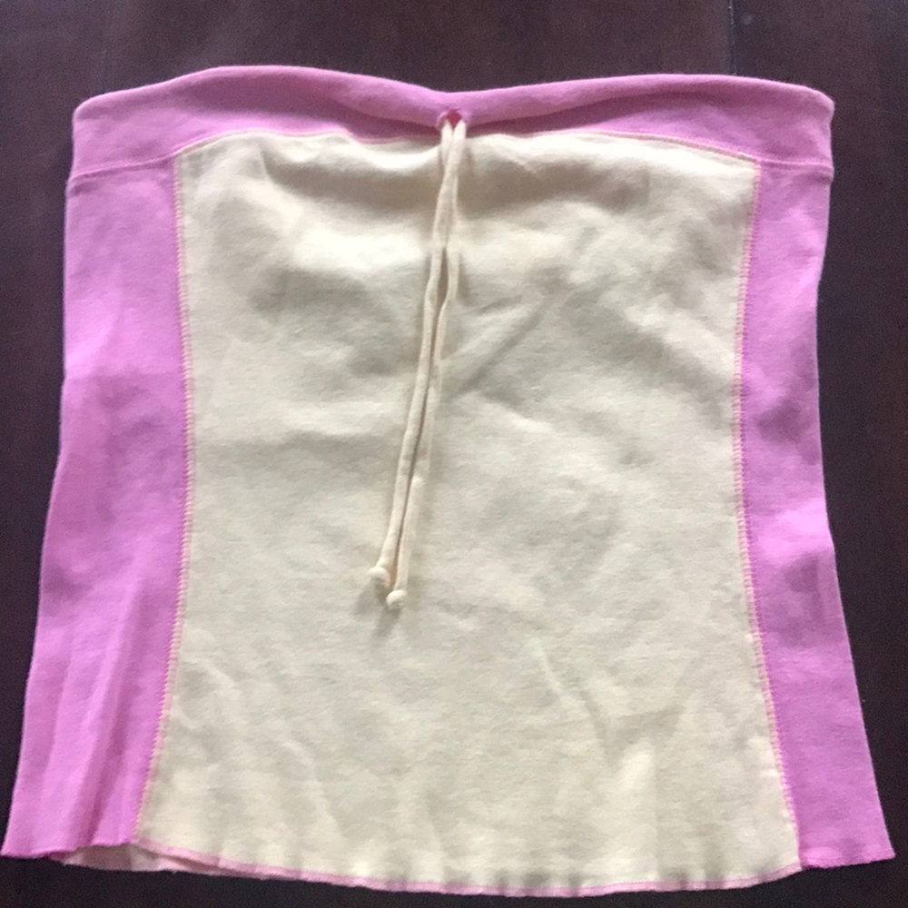 Victoria's Secret Moda Yellow and Pink Tube Top Sm